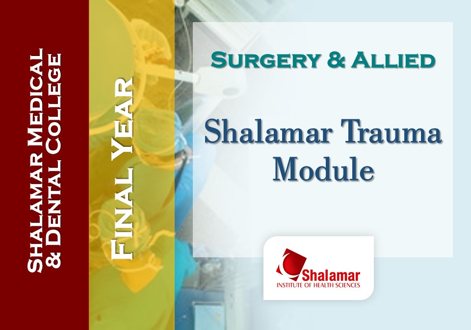 5th Year - Shalamar Trauma Support Module - 2023